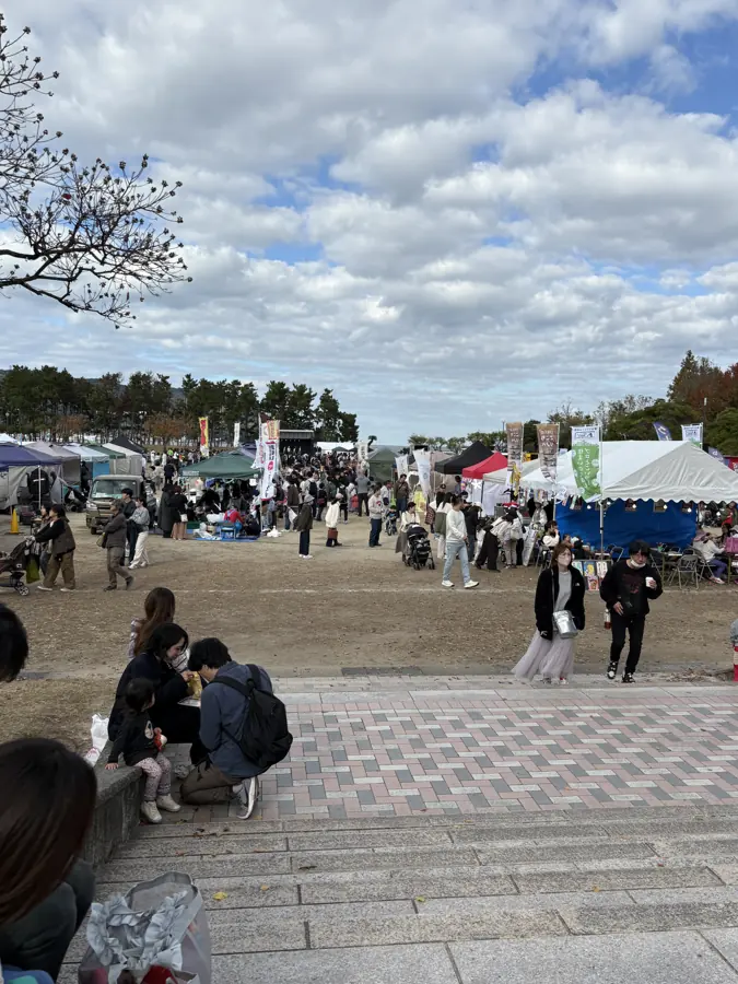 オドフェス2025の会場(小戸公園の芝生広場)